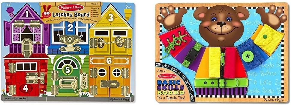 melissa and doug lock and latch board combination