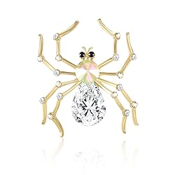 YOQUCOL Gold Spider Shape Brooch Pins for Women