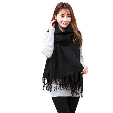 Butterme Solid Color Mode lange Schal Damen Winter Warmer Kaschmir Spüren Große Schal