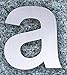 QT Modern House Number - SMALL 3 Inch - Brushed Stainless Steel (Letter a), Floating Appearance, Easy to install and made of solid 304
