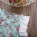 Kids Baby Girl Clothes Lace Floral Cotton Romper Bodysuit Jumpsuit Outfits (12-18 Months, Blue Floral)