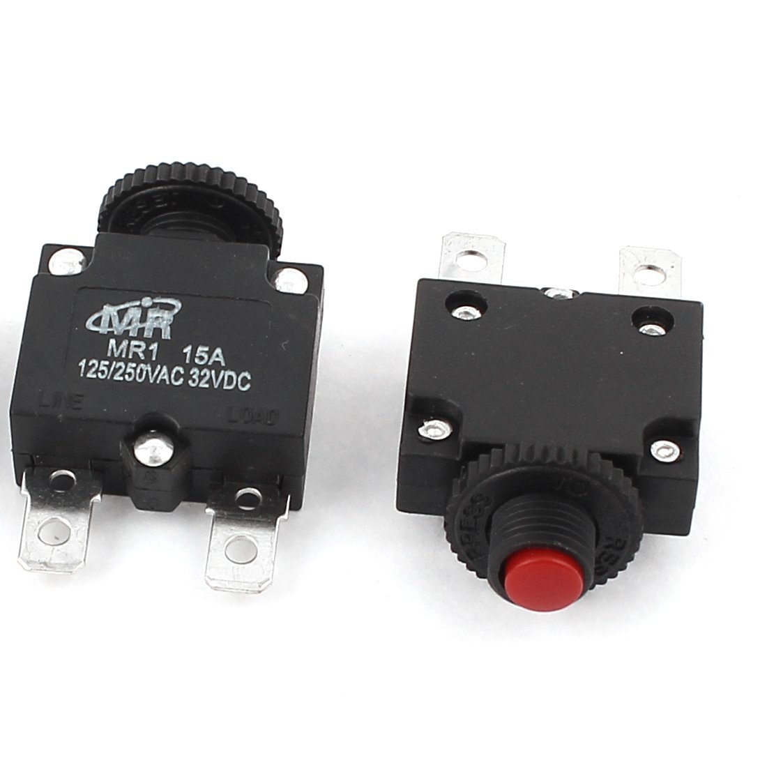 sourcingmap AC 125V/250V DC 32V 15A Air Compressor Circuit Breaker