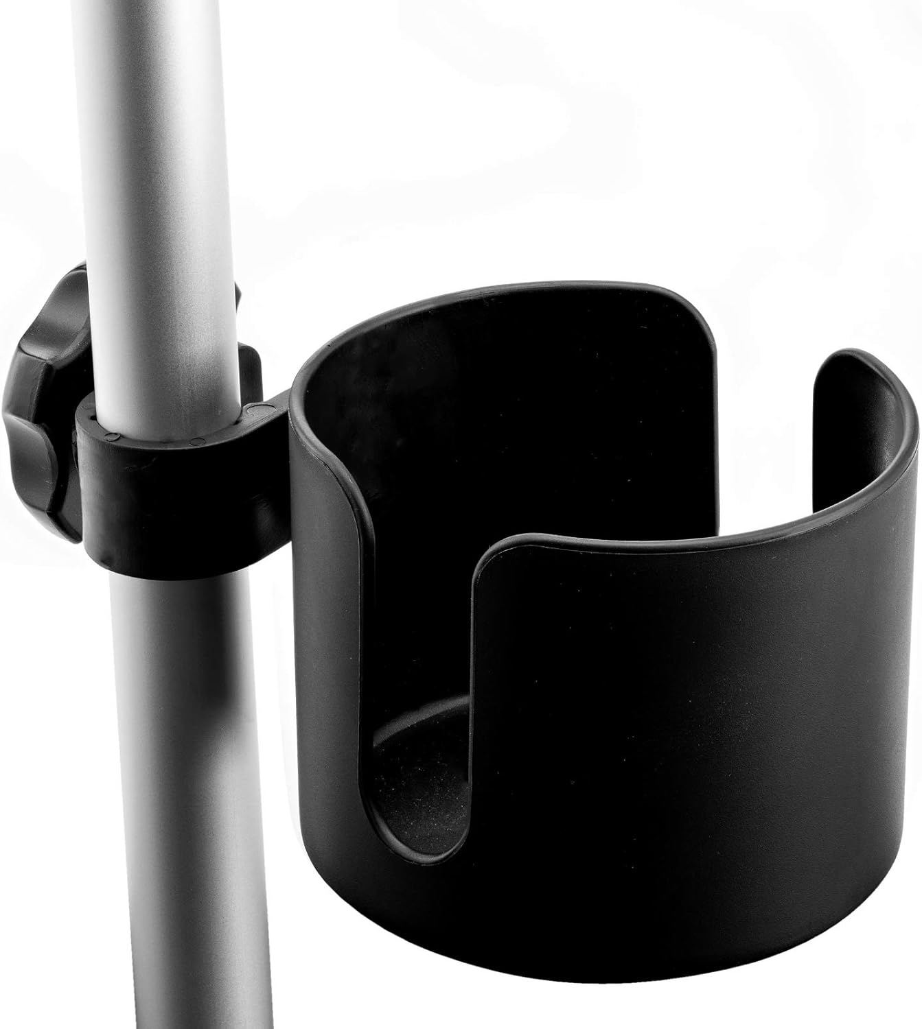 BodyHealt Adjustable Cup Holder - Black - for Any Kind of Strollers, Walkers, Wheelchairs, Rollator & Knee Scooters Universal Drinking Cup Holder, Bottle Holder, No Screws Required: Health & Personal Care
