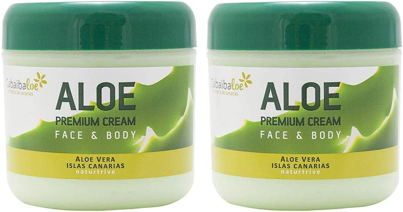 TABAIBA Body Cream Cream Tabaibaloe Premium Face and Body Cream x 2 Units ml, Aloe Vera, 600 millilitre