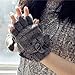 YAN & LEI Elephant Knitted Gloves for Women, One Size, Gray