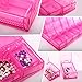 MissLytton Small Storage Box Jewelry Bead Organizer, Clear Plastic Covered Container Box with 20 Removeable Compartment, Perfect for Storing Nail Arts Rhinestones, Small Charms, Earrings, Seeds