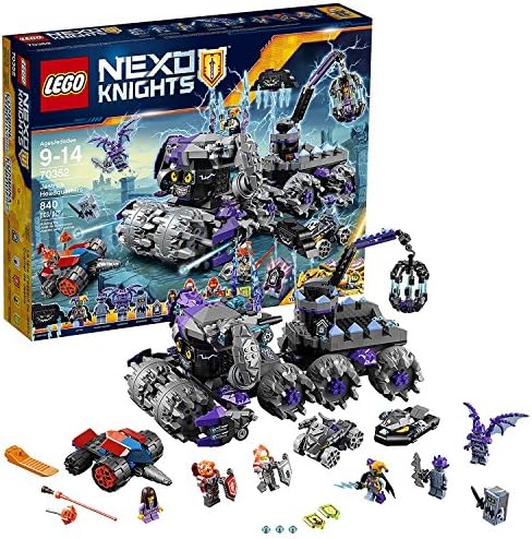 Lego Year 2017 Nexo Knights Series Set #70352 - JESTRO'S HEADQUARTERS with Macy’s Underminer, Stone Wheeler Plus Jestro, Ava, Macy, Lance, Gargoyle and Stone Stomper Minifigures (Pieces: 840)