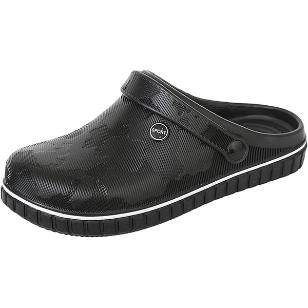 Amazon.com | MizHome Men's Open Back Sneaker Clogs Knit Mules