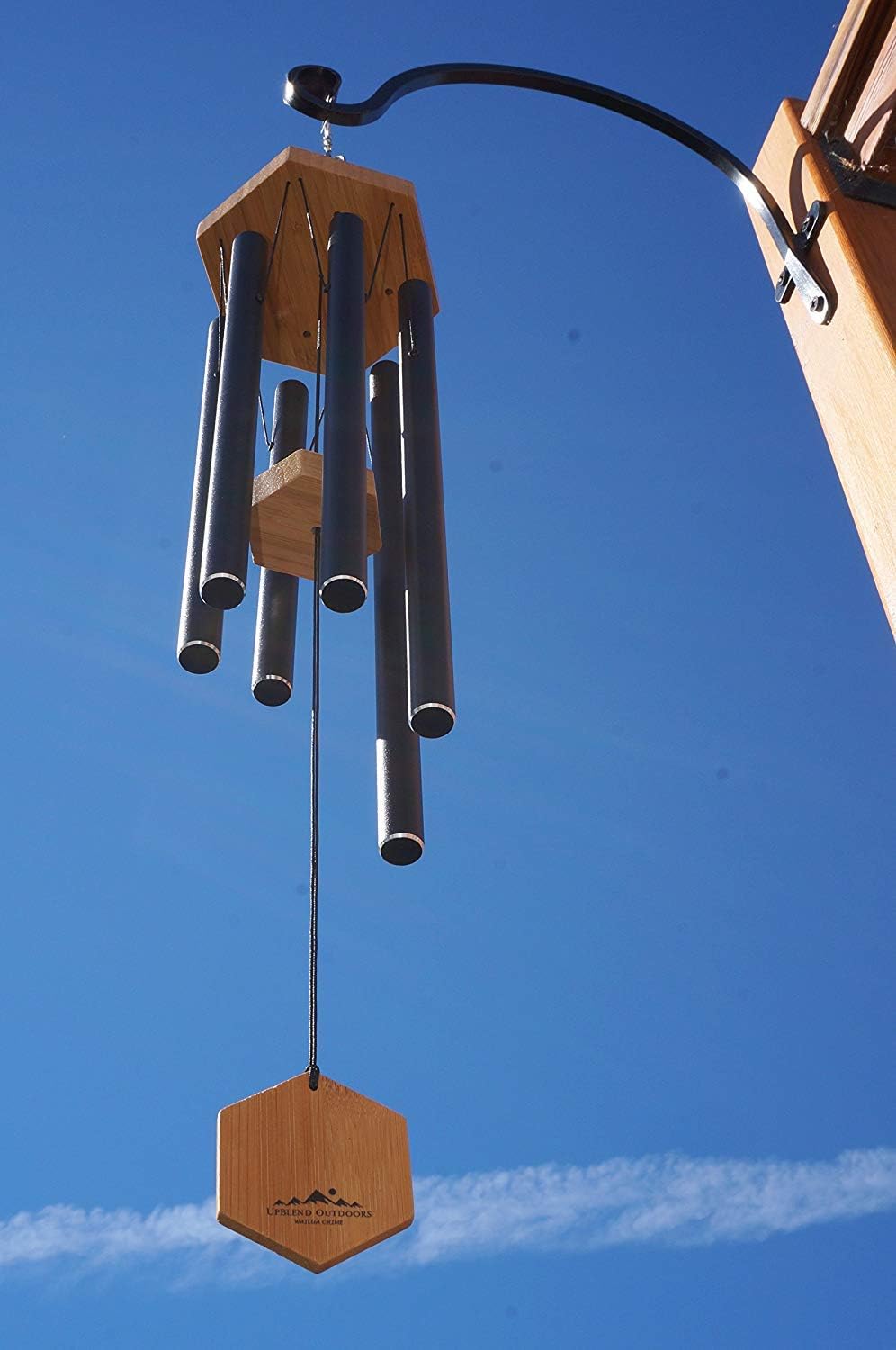 WIND CHIMES FOR PEOPLE WHO LIKE THEIR NEIGHBORS, Soothing Melodic Tones & Solidly Constructed Bamboo/Aluminum Chime, Great as a Quality Gift or to keep for Your own Patio, Porch, Garden, or Backyard. : Garden & Outdoor