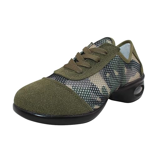 uirend Schuhe Sport Outdoorschuhe Tanzschuhe Damen - Mesh Lace Up Schuh Modern Tanz Jazz Tango Gymnastik Sportschuhe Freizeit Training Sneaker Atmungsaktiv Bequem Gemütlich