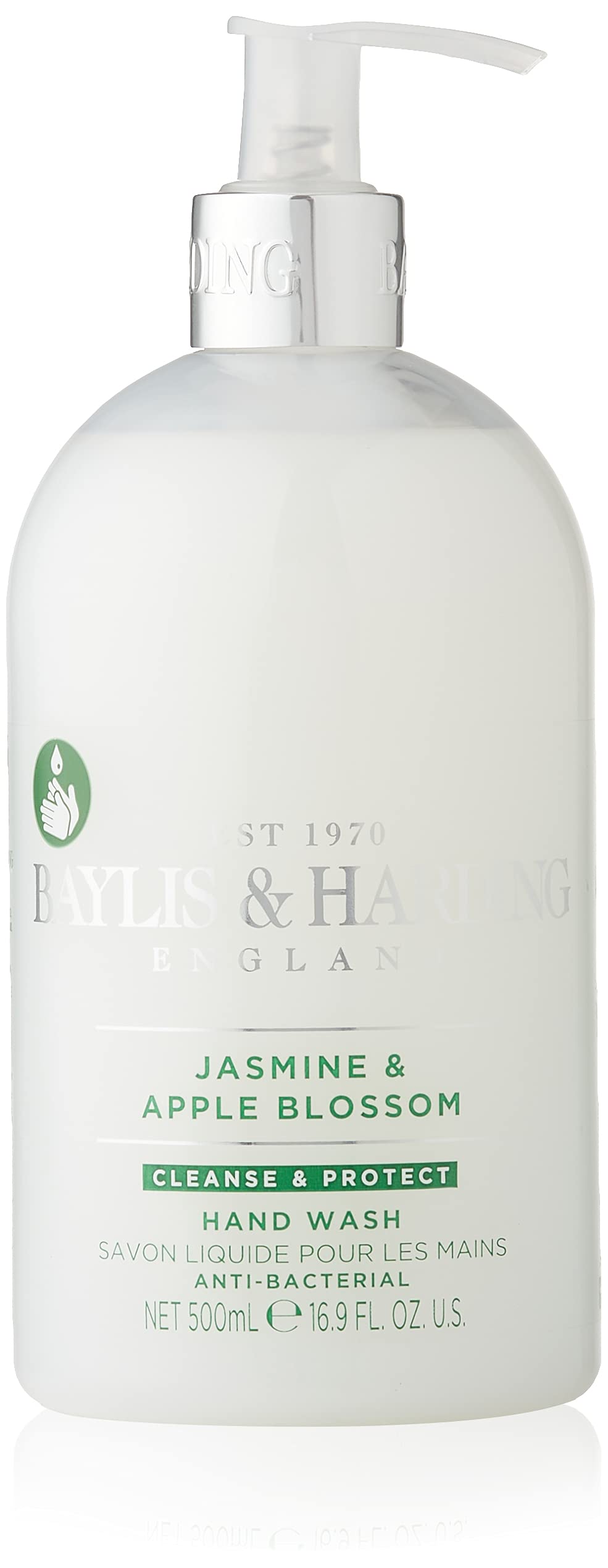 Baylis & Harding Jasmine & Apple Blossom Anti-Bacterial Hand Wash, 500ml, pack of 1