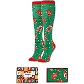 HAPPYPOP Knee High Socks - LGBTQ+ Pride Gifts Gingerdead Socks Holiday Gifts for Women Men