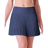 Pleated Tennis Skirts Womens Athletic Golf Skorts Workout Skirt with 2 Pockets on Liner Shorts