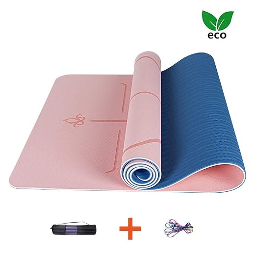 AJ Profesional Yoga Mat, Esterilla Pilates Yoga TPE Gruesa ...