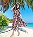 Summer Beach Cover Ups For Women Bohemia Floral Chiffon Long Maxi Tunic Oversize Loose Swimwear Swimsuit Bikini Dress 14