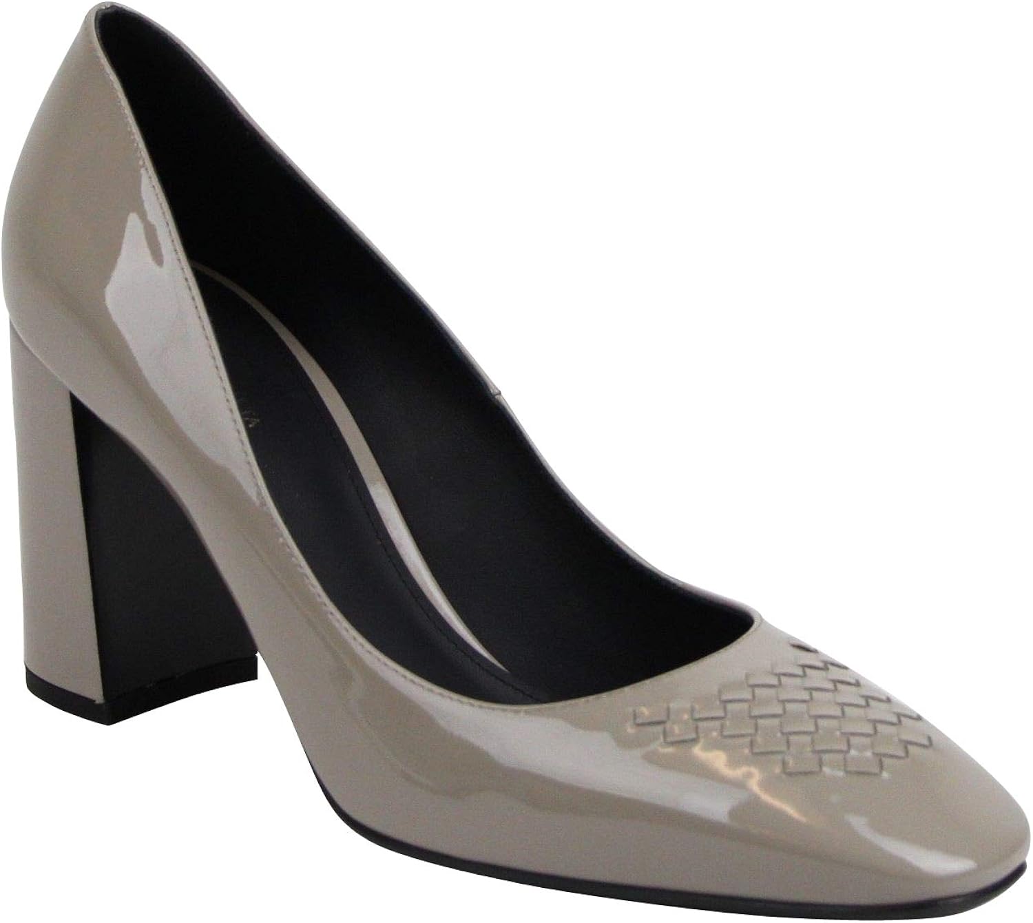 patent grey heels