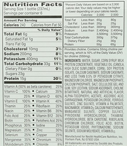 Boost High Protein Complete Nutritional Drink Vanilla Ready To Drink, 6 ct,  8 oz