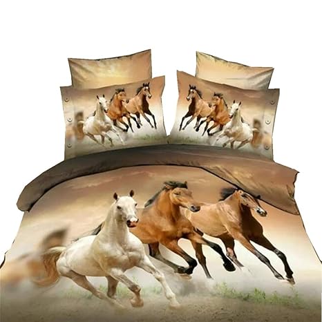 DOTBUY 3D Bettbezug Set, 3/4 Stück Super Weiche Angenehme Mikrofaser Einfache Bettwäsche Set Gemütlich Enthalten Bettbezug Be