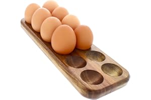 GUI'S CHICKEN COOP Egg Tray - Rustic Wooden Egg Holder For Eggs Usable in Kitchen Refrigerator, or Countertop for Display or Storage - Easy to Clean… (12 Eggs)