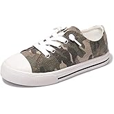 Colgo Boys Girls Sneakers Canvas Lace up Walking Shoes for Little Big Kids Size 11-6