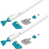 Bestway Flowclear AquaCrawl 88 Inch Pool Vacuum for 15 Feet Above Ground Pools with Removable Debris Bag, Suction Nozzle, Skimmer Head, and Adapters