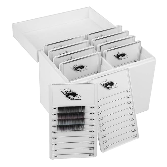 Eyelash Display Panels 10 Layers Eyelash Extension Storage Box, False Eyelash