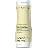 ATTITUDE Hair Shampoo for Sensitive Dry Scalp, EWG Verified, Soothing Oat, Protects Color, Naturally Derived Ingredients, Vegan and Plant-Based, Color Care, Argan Oil, 16 Fl Oz