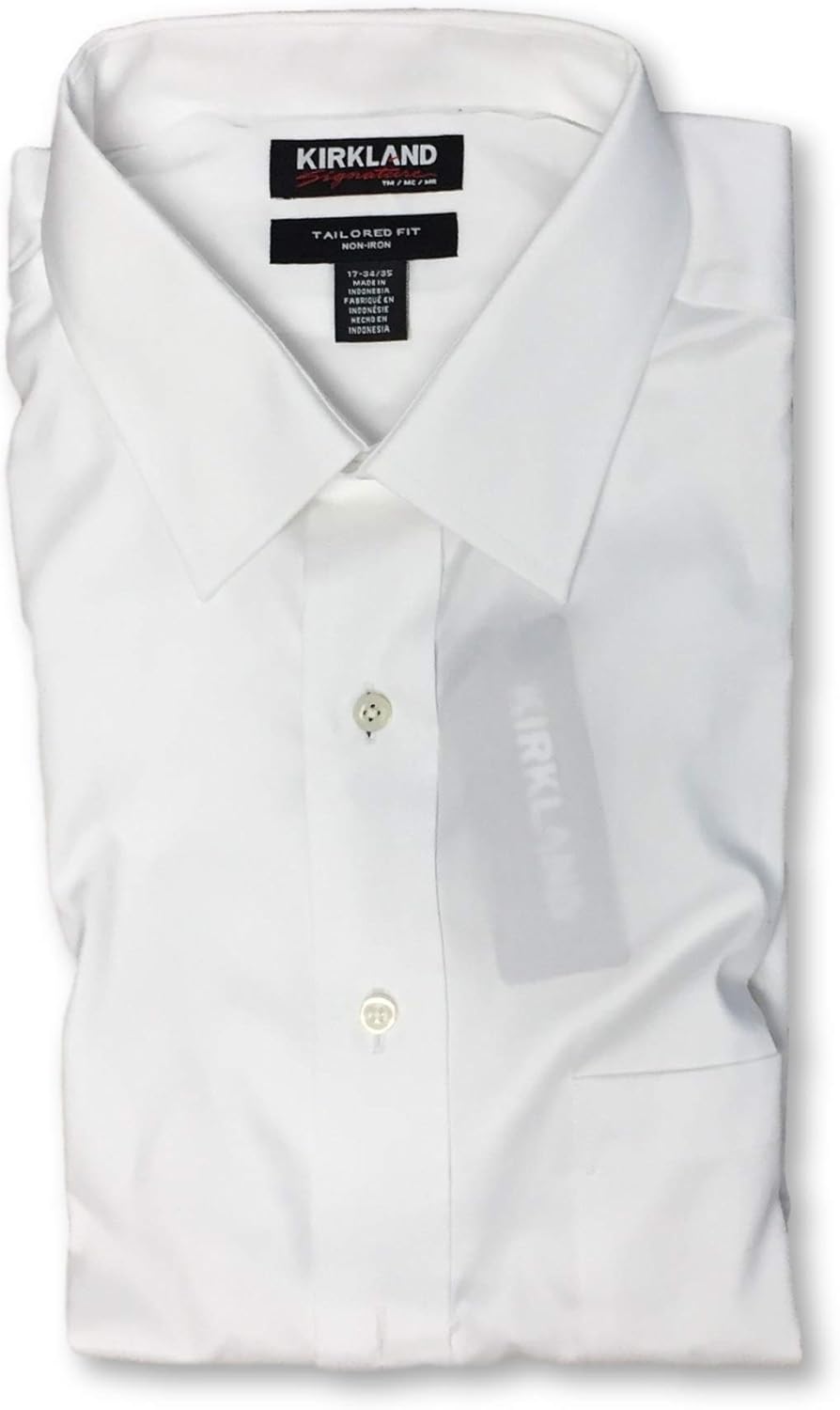 kirkland signature tailored fit dress shirt