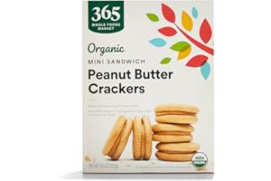 365 by Whole Foods Market, Organic Peanut Butter Mini Sandwich Crackers, 7.5 Ounce
