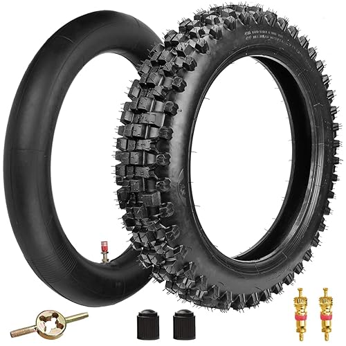 FVRITO 90/100-14 Knobby Tire and Inner Tube for 125cc - Main Image