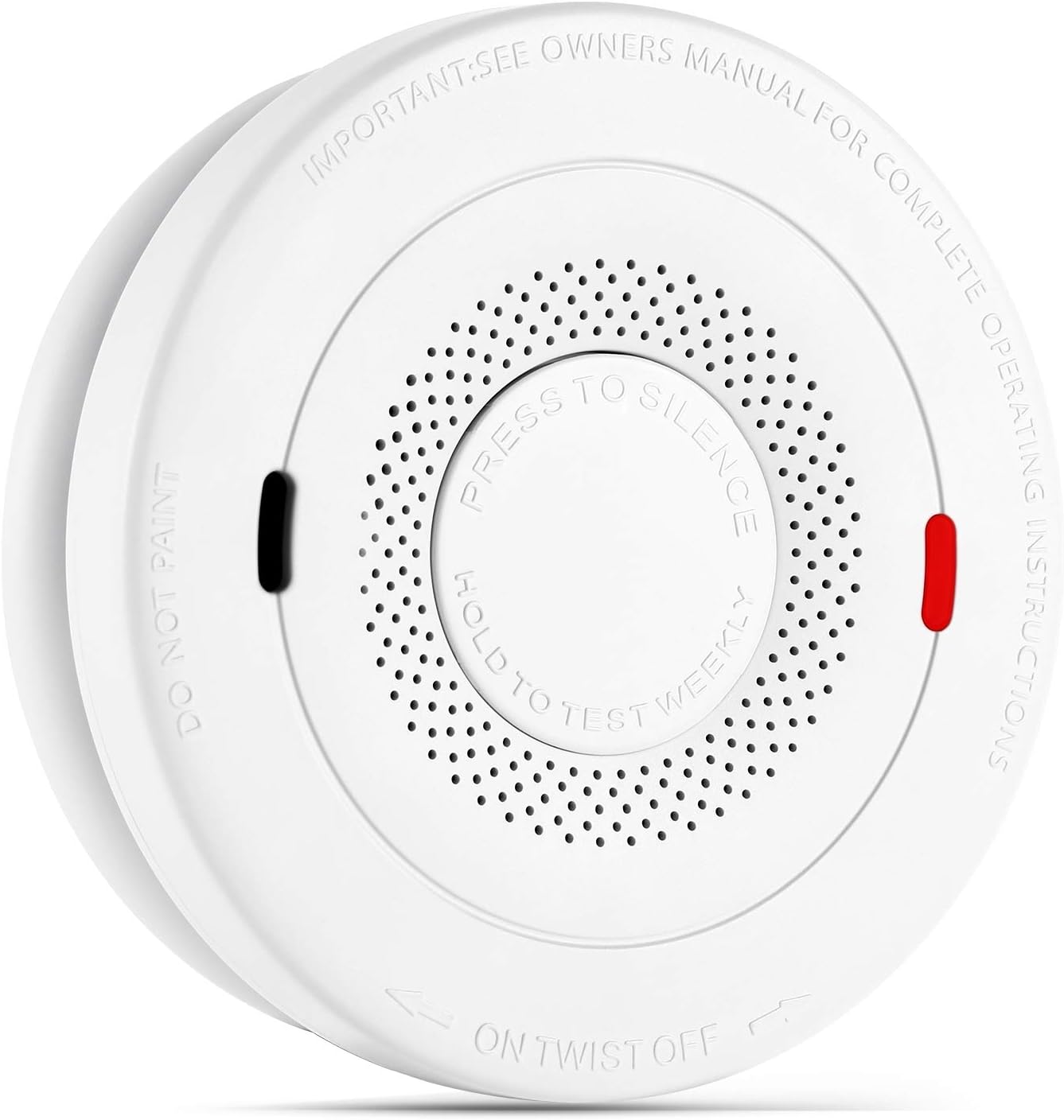 MOSUO Smoke Detector, 10-Year Lithium Battery Operated Fire Alarm with Photoelectric Sensor, Easy to Install with Test Button, Compliant with UL 217 Standard (Not Hardwired)