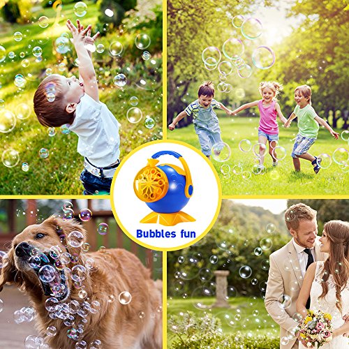 Geekper Bubble Machine, Automatic Bubble Blower Durable Bubble Maker for Kids, Over 800 Colorful Bubbles Per Minute Use - Thumbnail 4