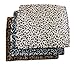 Downtown Pet Supply Thermal Cat Bed - Insulated Cat Mat with Aluminum Film & Sherpa Backing - Washer Safe Faux Fur Cover - Self-Warming Nap - Regular - Animal Print White - 23 x 19in