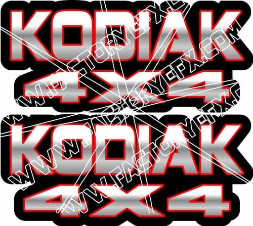 Yamaha Kodiak Gas Tank Graphics Red 400 450 4x4