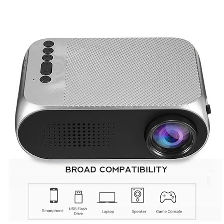 Mini proyector Gaming y Home Cinema Projector Media Player YG320 ...