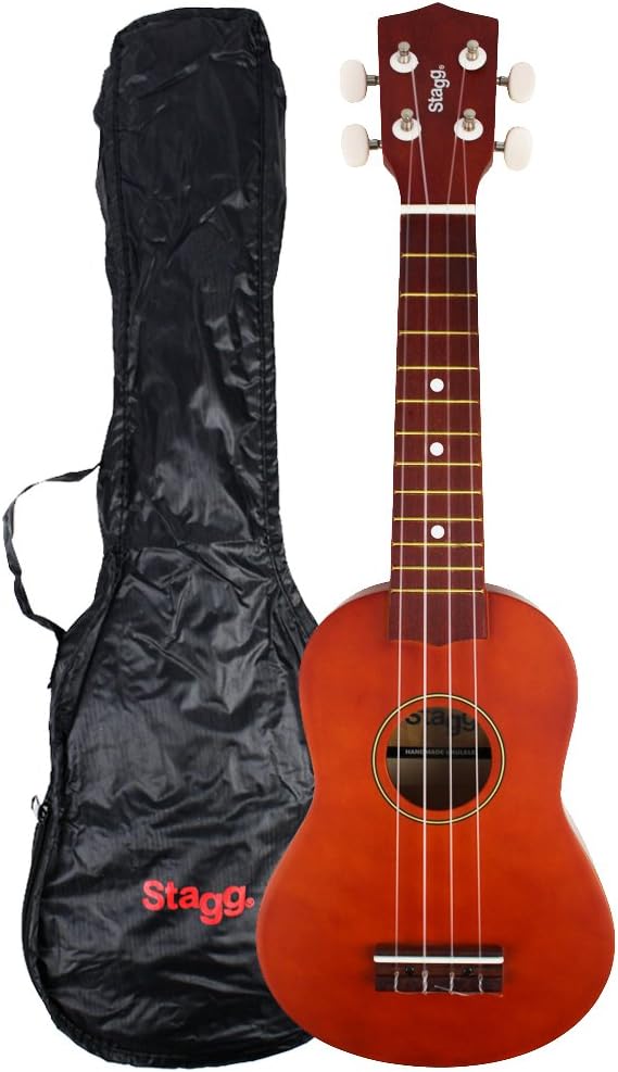 Stagg US10 - Ukelele Soprano, color marrón oscuro natural ...