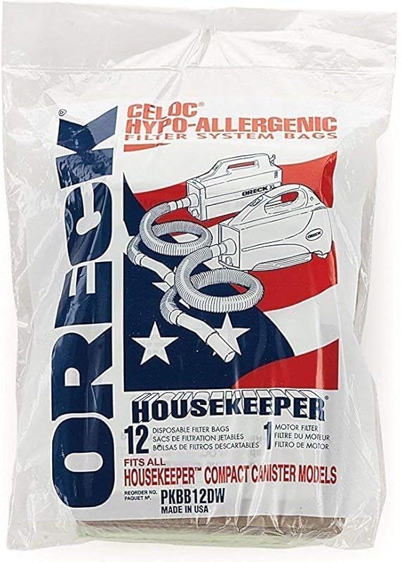 Genuine Oreck XL Buster B Canister Vacuum Bags PKBB12DW