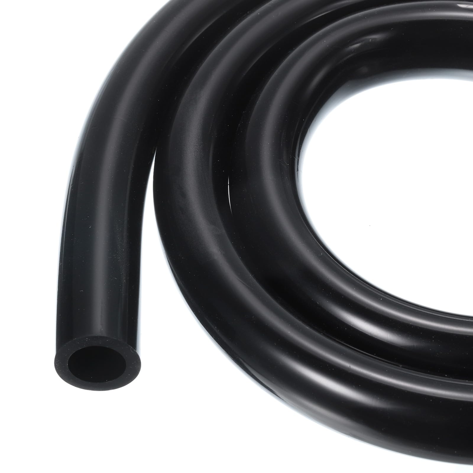 Photo 1 of Rebower 3.3ft 1" ID x 1-1/4" OD Silicone Tubing Black Industrial Plastic Tubing Pure Silicone Hoses for Pump Siphoning Draining Irrigation Brewing