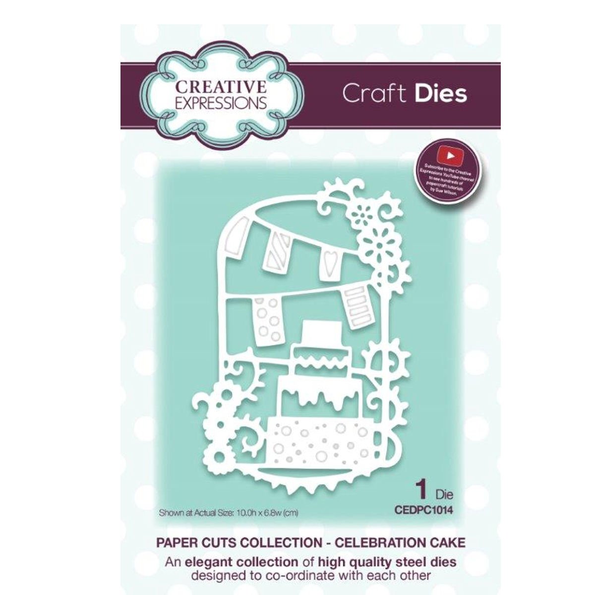 Paper Cuts Collection Celebration Cake Craft Die