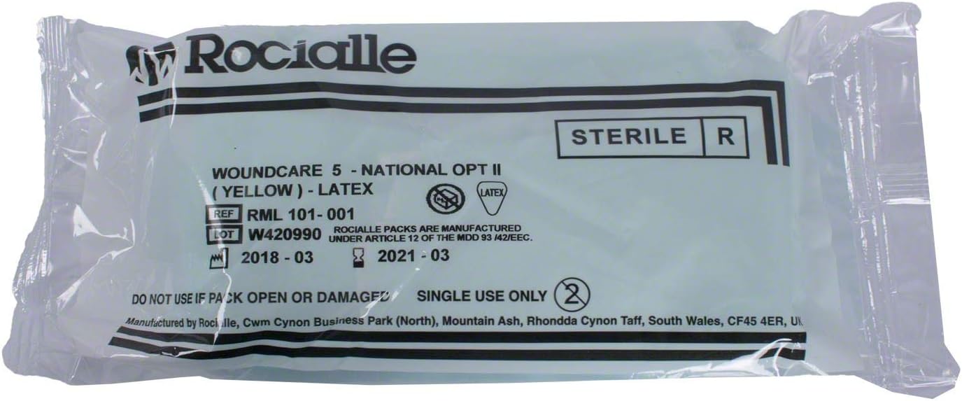 Rocialle Woundcare Pack - National Opt II (Yellow) Sterile - Pack of 12, 9 Count (Pack of 1) - Image 3