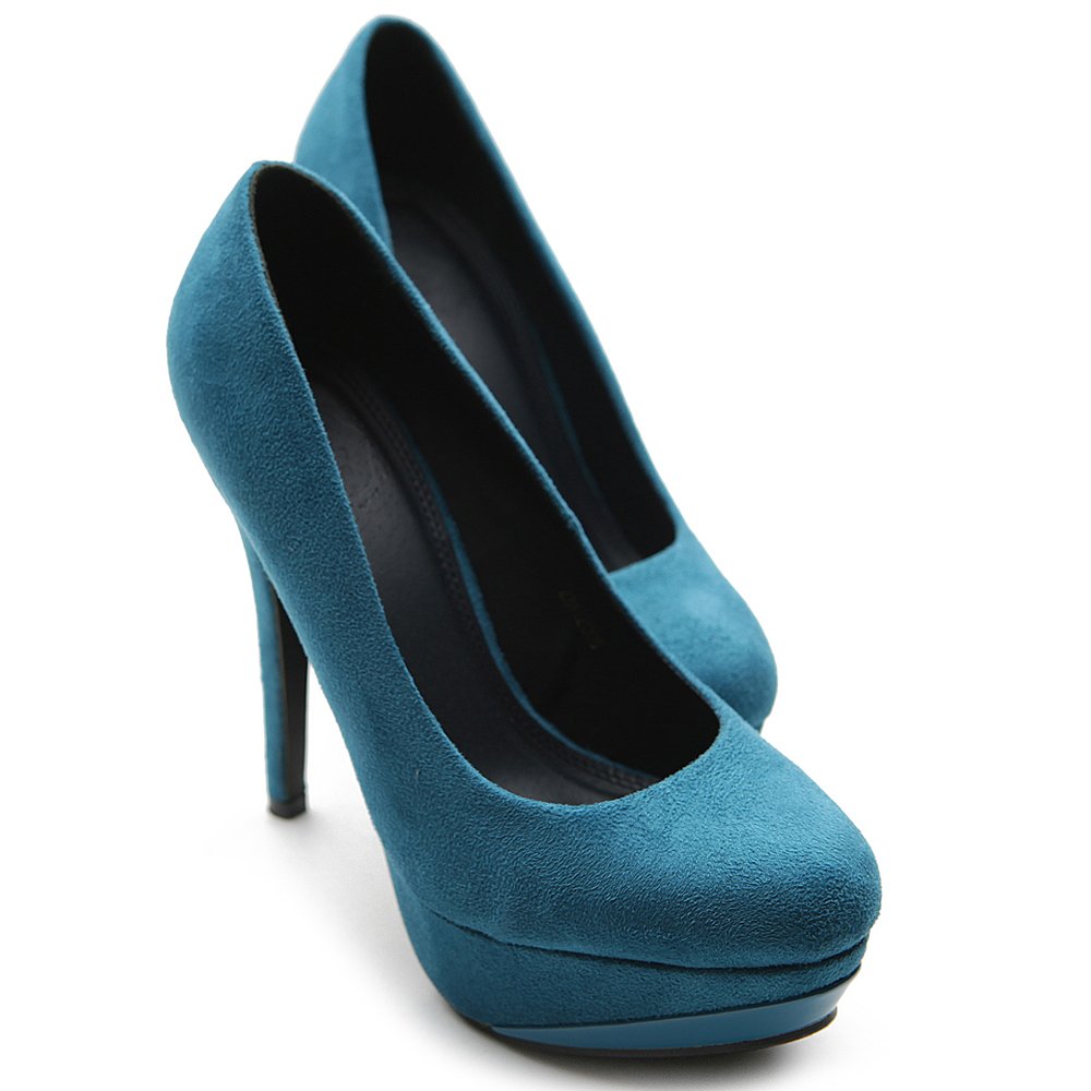 Ollio Women's Shoe Platform Faux Suede Classic High Heel Stiletto Multi Color Pump - Image 3