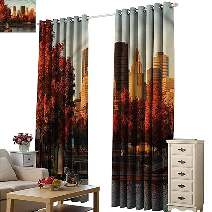 Amazon Com Fakgod Thermal Insulated Blackout Curtains City Old