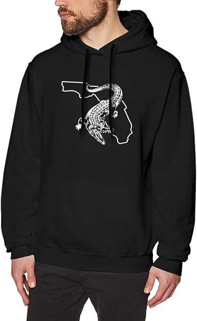 Florida Gator Gators Fishing Sudaderas de Manga Larga para Hombre