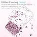 LeYi for Google Pixel XL Case with Tempered Glass Screen Protector [2 Pack] for Girls Women, Sparkle Shiny Bling Liquid Clear TPU Bumper Protective Phone Case for Google Pixel XL 2016 Rose Gold