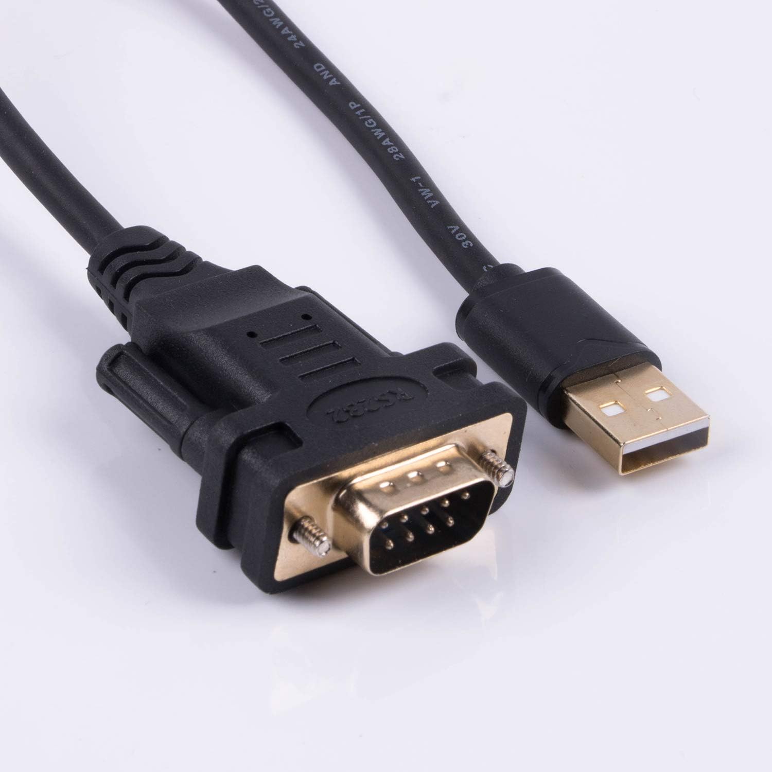 usangreen USB TYPE C to DB9 RS232 Serial Adapter Converter Cable With FTDI Chip 6ft Support Win10/8/7/XP/Android/Mac/Linux/Vista … (USB 2.0 A male to DB9) - Image 3