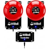 WiBell Classic Programmable Bell System - 2 Bells + Controller | Web-Based, No Subscription Bell System, School, Break, Warehouse, Shift Change Alerts, 500 Event Scheduler