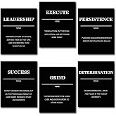 Yasowdkel Inspirational Wall Art, Motivational Wall Art, Positive Quotes &amp; Sayings Posters, Inspirational Wall Decor for Bedroom Living Room,Decoration Office Wall Decor(Set of 6,8x10in, Unframed) 1