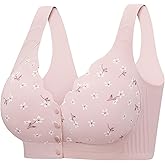 Seamless Daisy Bra for Women, Front Closure Jelly Bras Soft,Post Surgery Mastectomy Recovery,No Underwire Bralettes