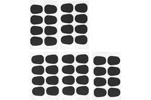 TOMOTATO 40pcs Mouthpiece Cushions Mouthpiece Patch Clarinet Pads Saxophone Accessories Clarinet Mouthpiece Pad for Alto Tenor Saxophone Clarinet(Black 0.3mm)