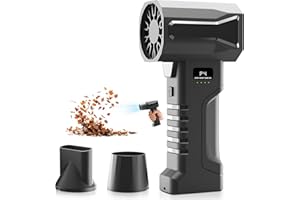 BOLYDOOM Cordless Leaf Blower 300000RPM Handheld Air Blower with 20000mAh Battery, Powerful Turbo 5 Speeds, LED Light, Lightw